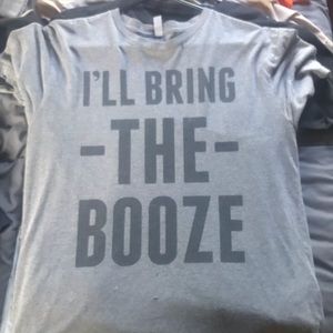 Grey drinking shirt